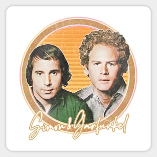 Simon & Garfunkel / Retro Style Fan Design Sticker